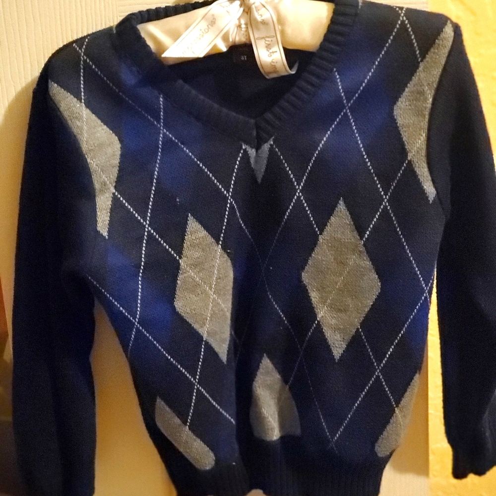 Toddler boy Argyle Sweater